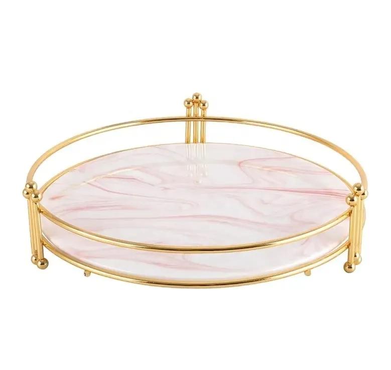 Gold Metal Serving Bowl Maple Leaf Style Bowl Tabletop Decorative Premium Quality Super Special Snacks Serving Bowl