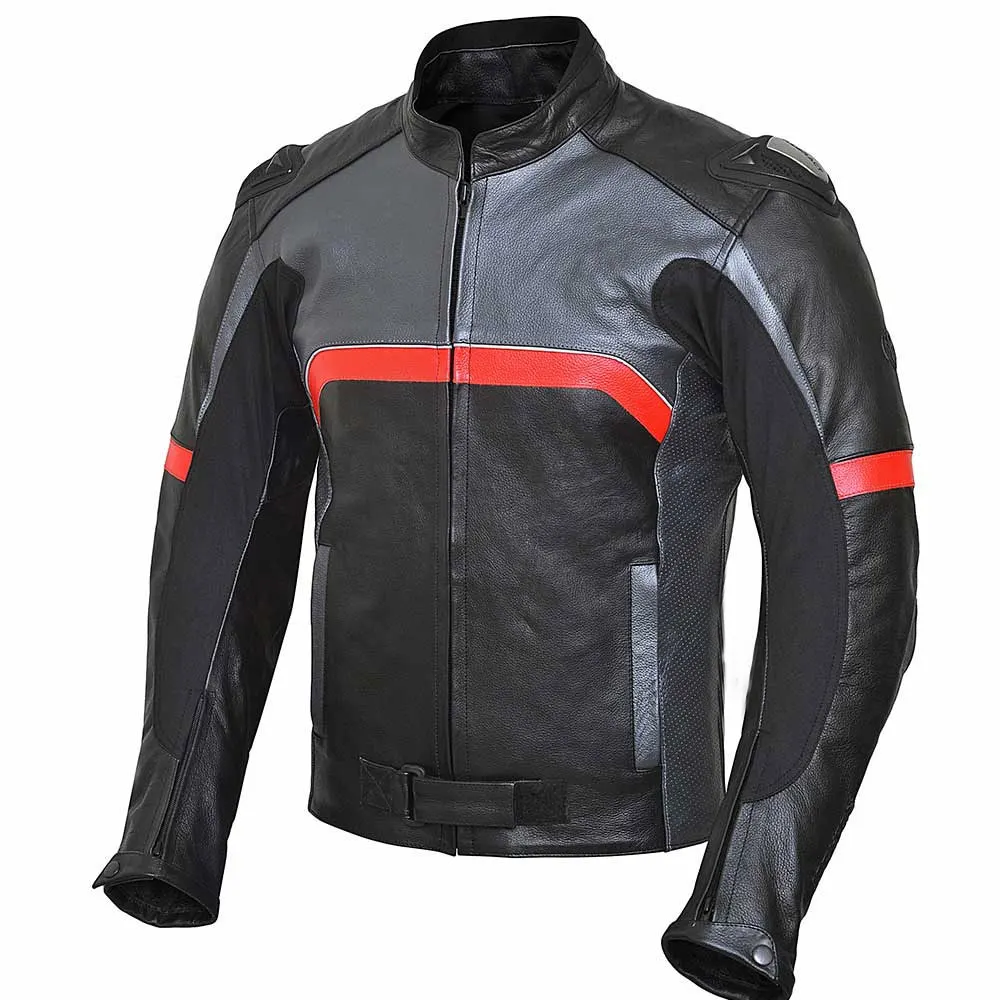 Men Biker Vintage Motorcycle Racer Moto Leather Jacket Real Genuine Leather Racing Motorbike Jackets Padded