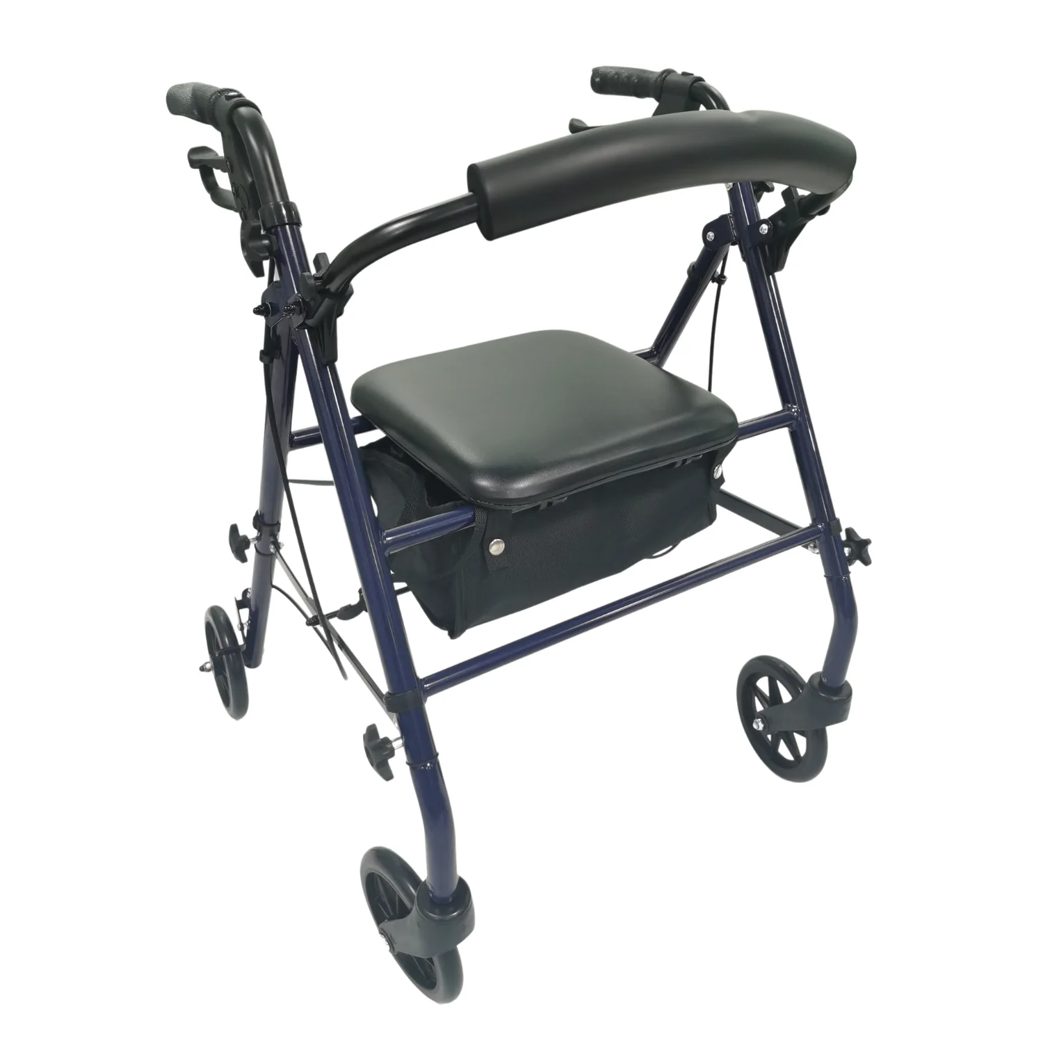 Bliss Medical Mobility Aids Lightweight Four Wheel Cart Folding Steel Suitable For Rollator With Seat For Disabled Older People