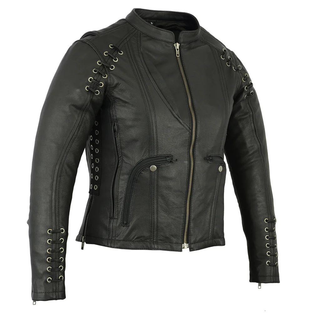 Newest Style Lady Jean Jacket Long Sleeve Woman Denim Jacket breathable  Womens Clothing Black Quantity Custom Coat Cotton Blue