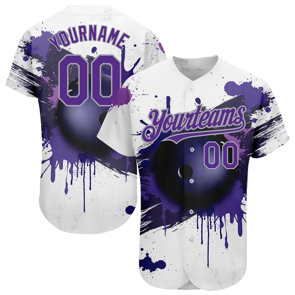 Custom Baseball Jersey Softball Shirts High-quality Print Team Name/Number Outdoors Big size for Men/Lady/Kids