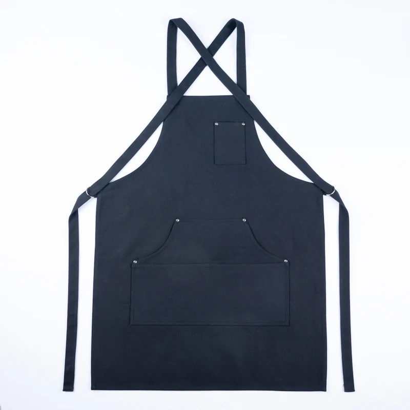 Men wholesale waitress barista apron custom print 100% cotton chef aprons kitchen cooking kitchen aprons most comfortable