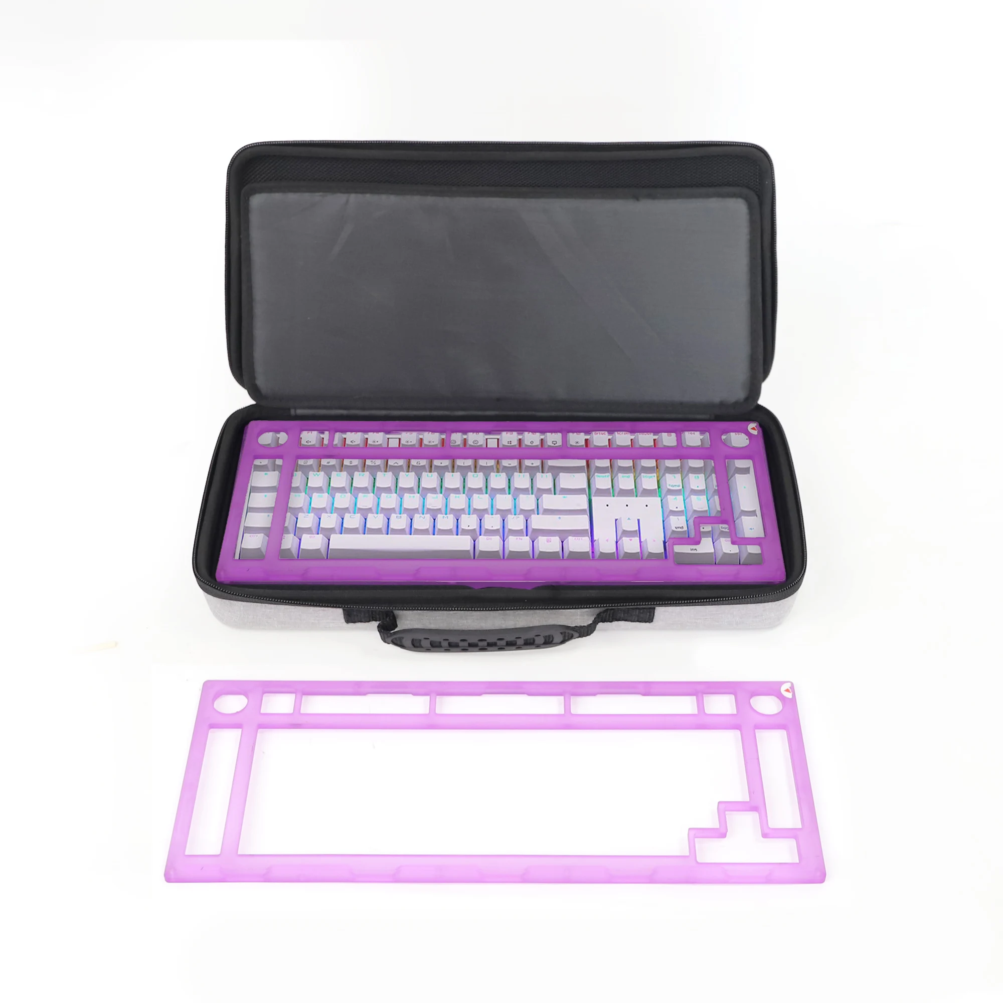 Custom Keyboard Travel Case for 60% 65% Wired/Wireless Bluetooth Mechanical Gaming Keyboard, Carrying Storage Keyboard EVA Case