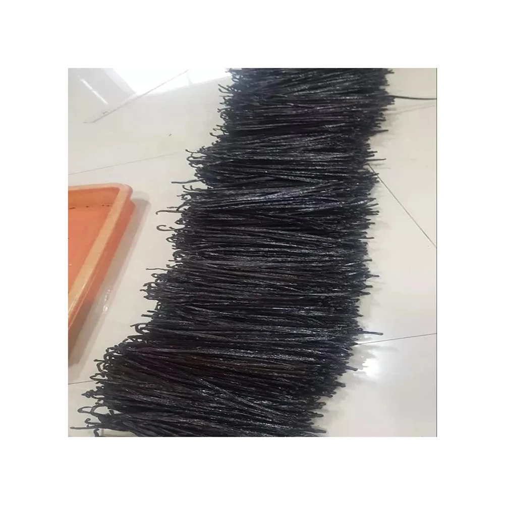 Best Quality Vanilla Beans 17cm Up Brown Dark Origin