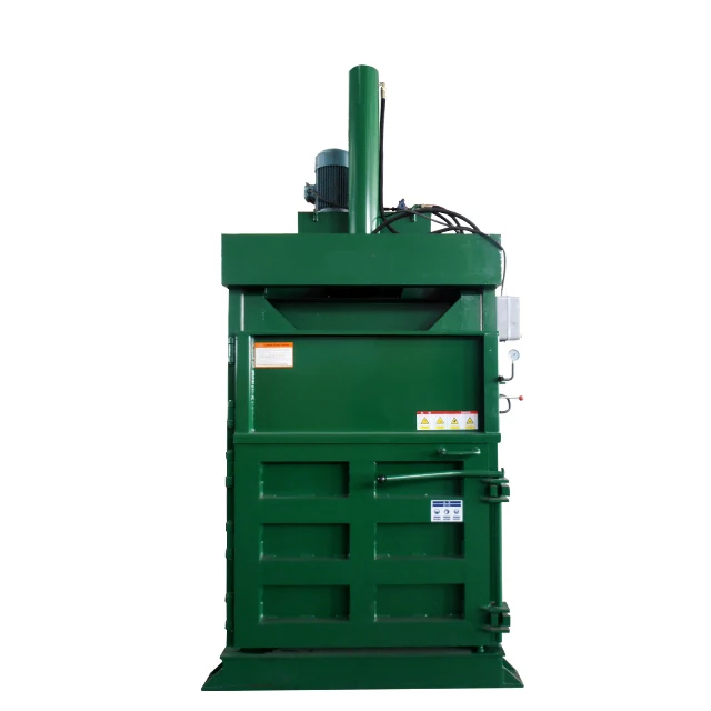 Пластиковый вертикальный гидравлический пресс-подборщик для подержанной одежды