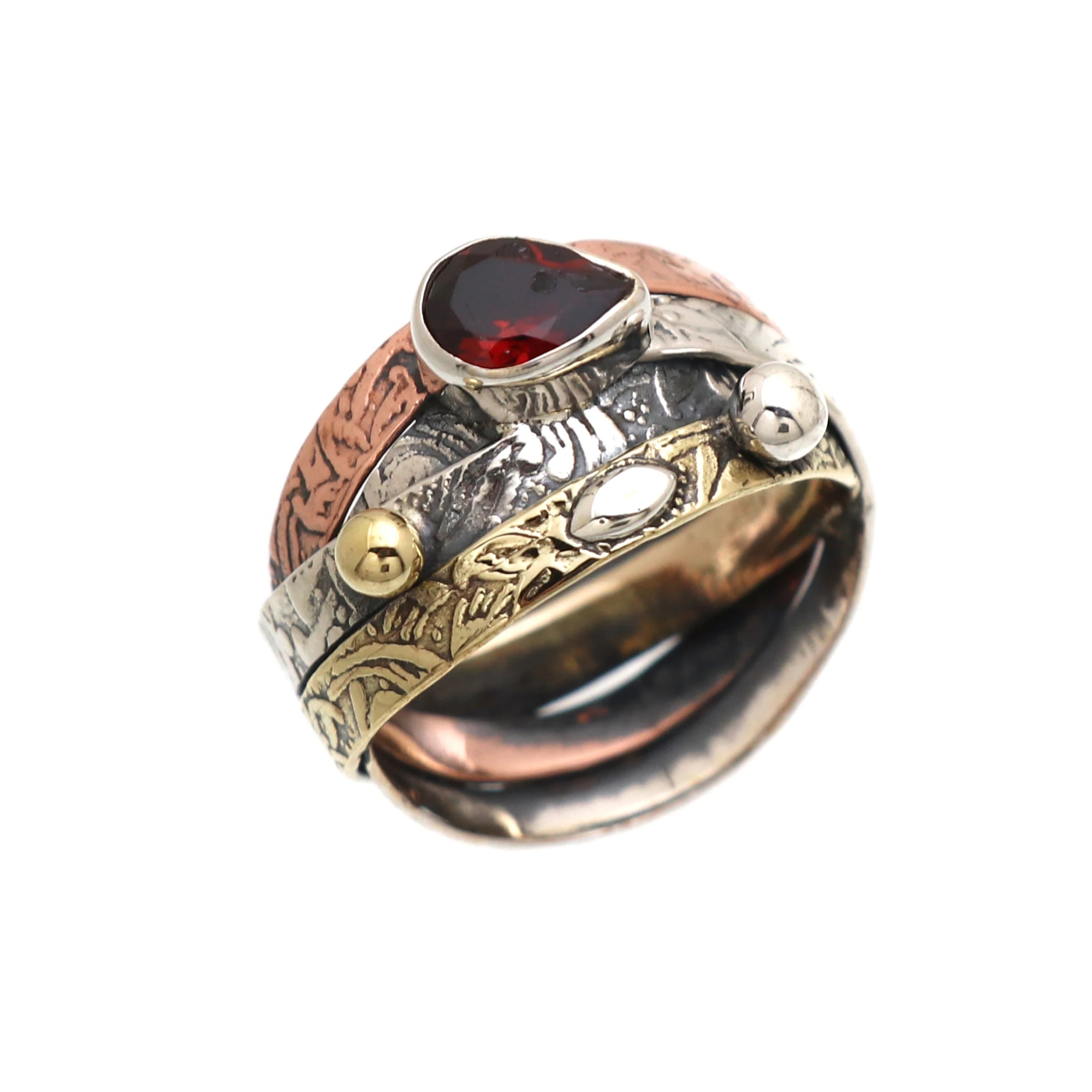 Handmade Natural Sterling Silver 925 Ring Perfect Gift Her Mom Wife Birthstones Moonstone Garnet Pearl Coral Wedding Party