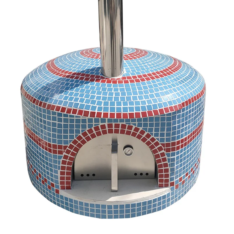 DIY Mosaic Commercial Built-in Round Arabic Modern Outdoor High Temperature Wood Oven Pizza Wood fire Pizza Oven