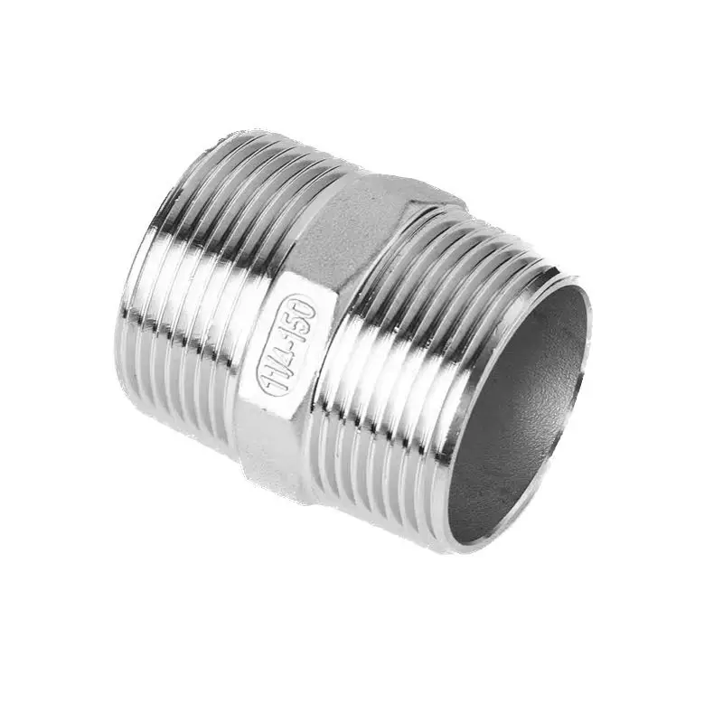 NLD Factory 304 Stainless Steel Male Pipe Coupling Fast Dust Connector Hexagon Adapter Pneumatic Fitting