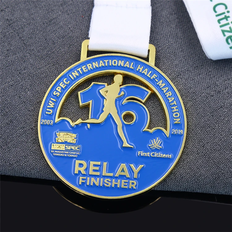 Metal Medal Wholesale Cheap Design Your Own Blank Zinc Alloy 3D Gold Award Marathon Running Custom Metal Sport Medal