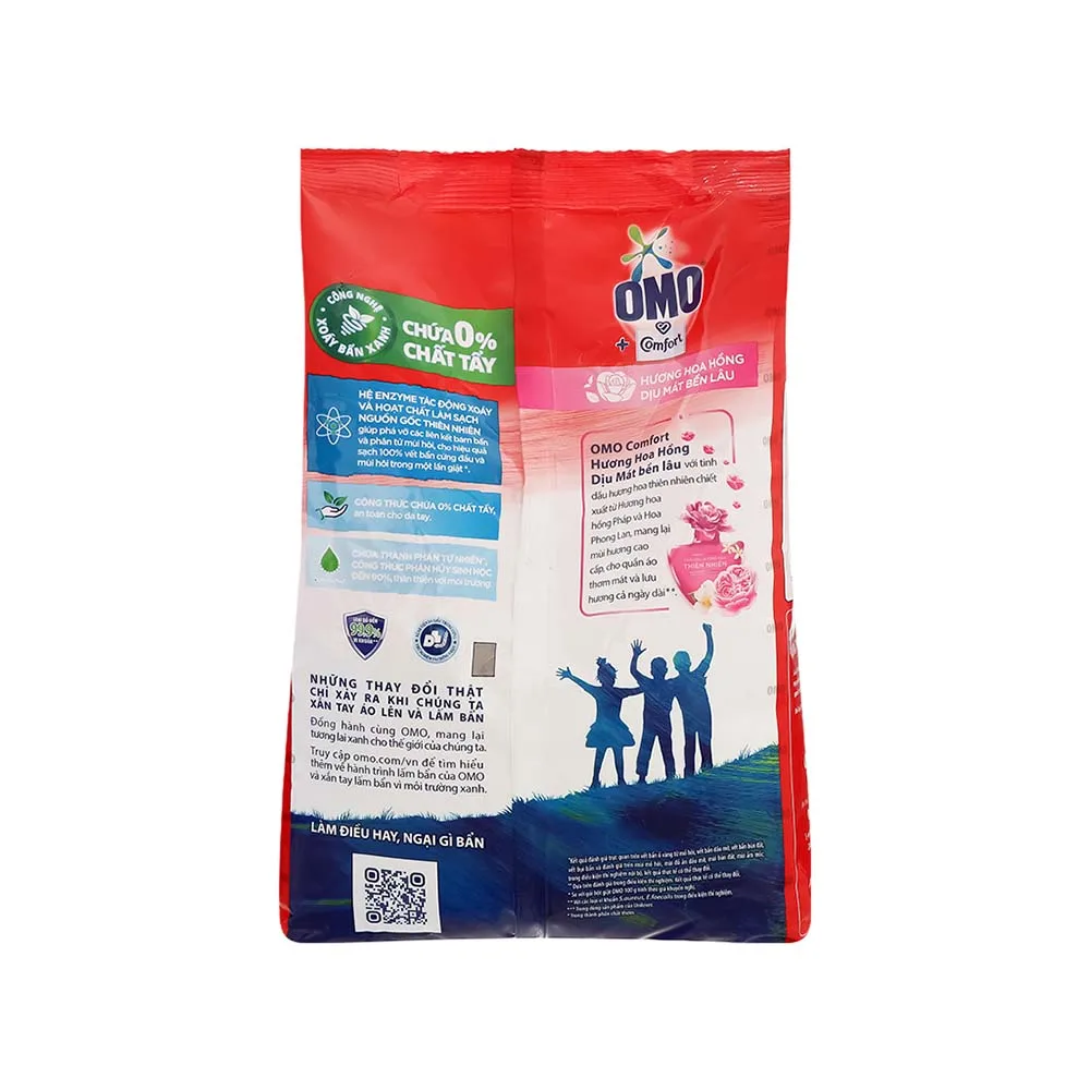 O-mo Scented Rose Detergent Power pouch 3.9kg - High Quality Washing Powder - Laundry Cleaning Supplies - Cheap powder detergent