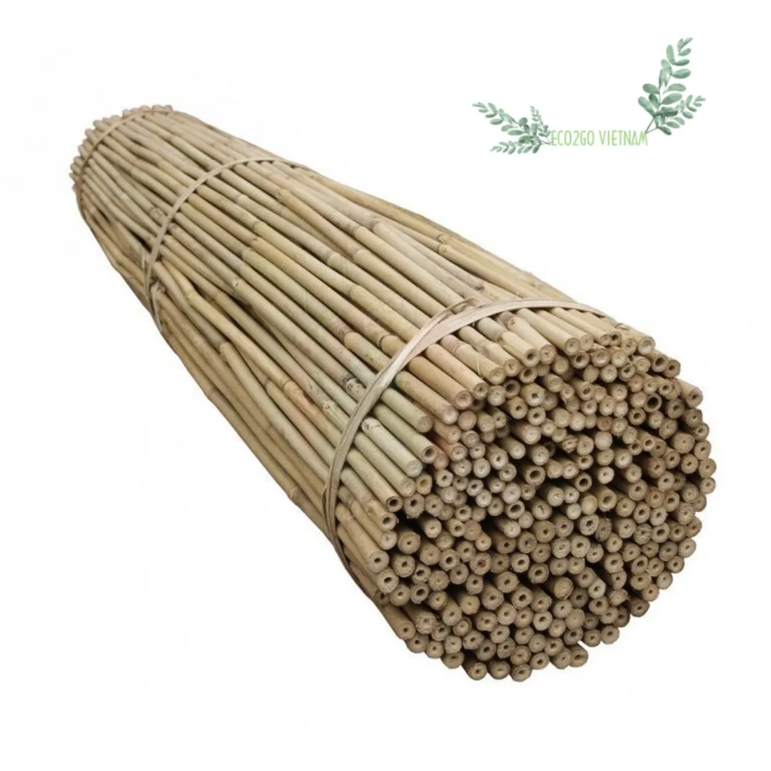 High Quality Bamboo Poles Wholesale Bamboo Raw Materials Can Painted Color With Cheap Price From Eco2go Vietnam