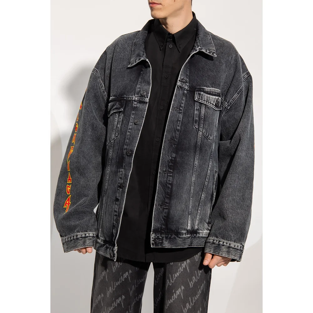 2022 Fashion Men Jeans Jackets Tops Long Sleeve Denim Coat Vintage Ripped For Men Clothing chaquetas mujer