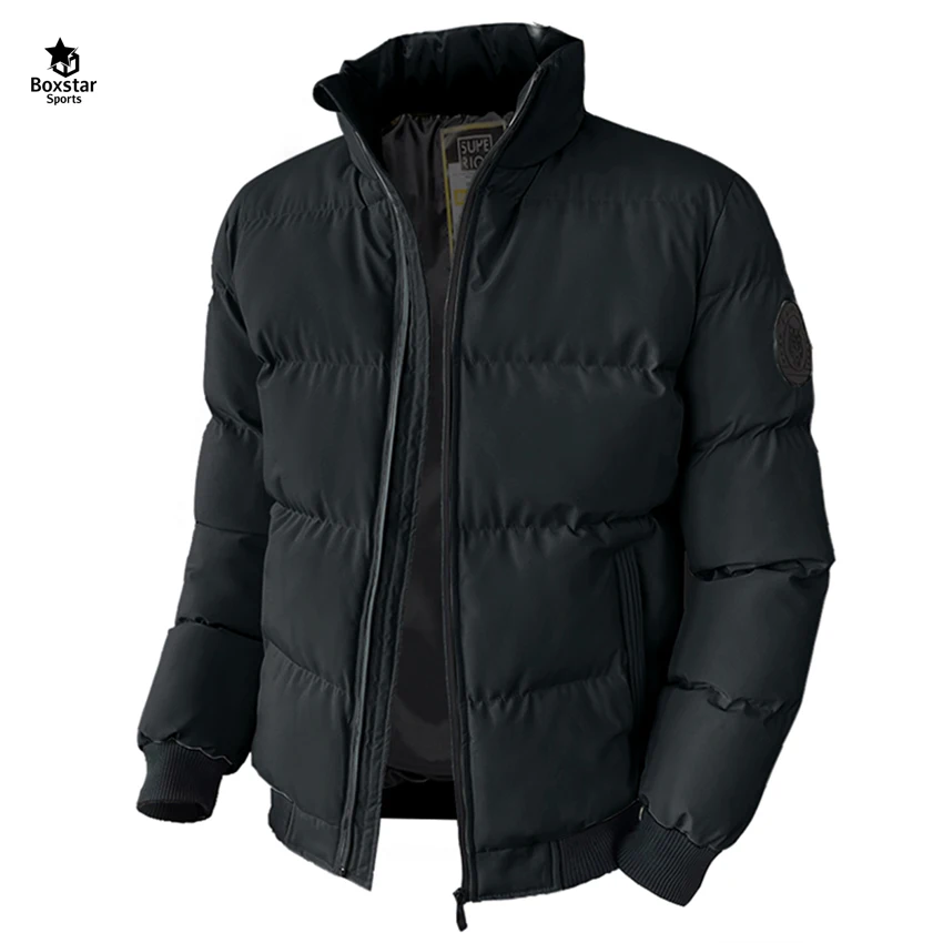 2022 Men Fashion New Design Winter Puffer Shiny Jacket Warm Padding Wholesale Bubble Bomber Jacket