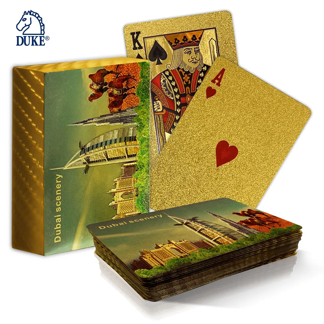 Gold Foil Playing Cards Deck - Burj Al Arab Hotel