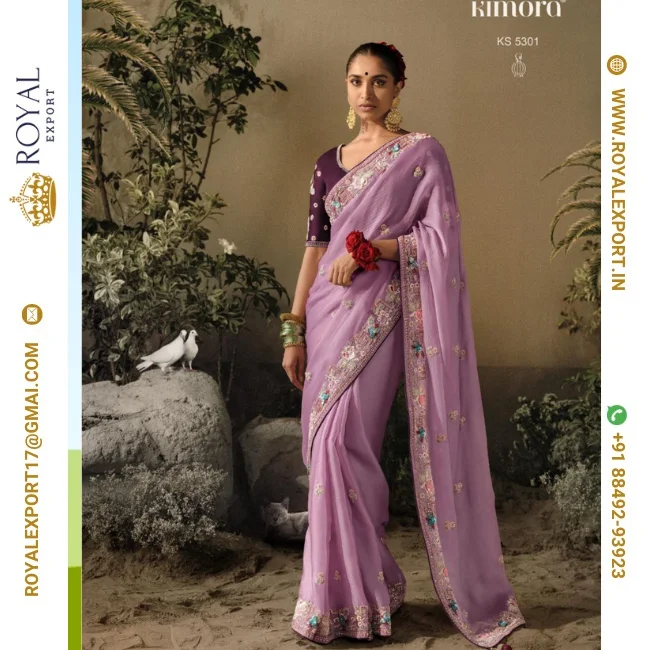 New Designer Pure Soft And Dola Silk Saree Fancy Fabric With Hand Worked Border With Designer Embroidery Worked Blouse