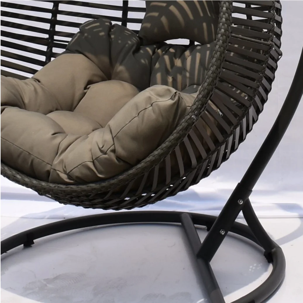 Modern Wicker Patio Hammock Outdoor Plastic Rattan Garden Egg Hanging Swing Chair for Bedroom Park Hotel Kitchen School Hall