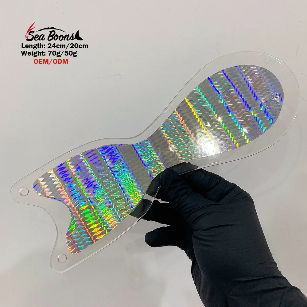 New 8in 9.5in Chrome Sliver Spin Fishing Spinner Trolling Lures Flasher Paddle Fish Shaped Blade Salmon Flasher