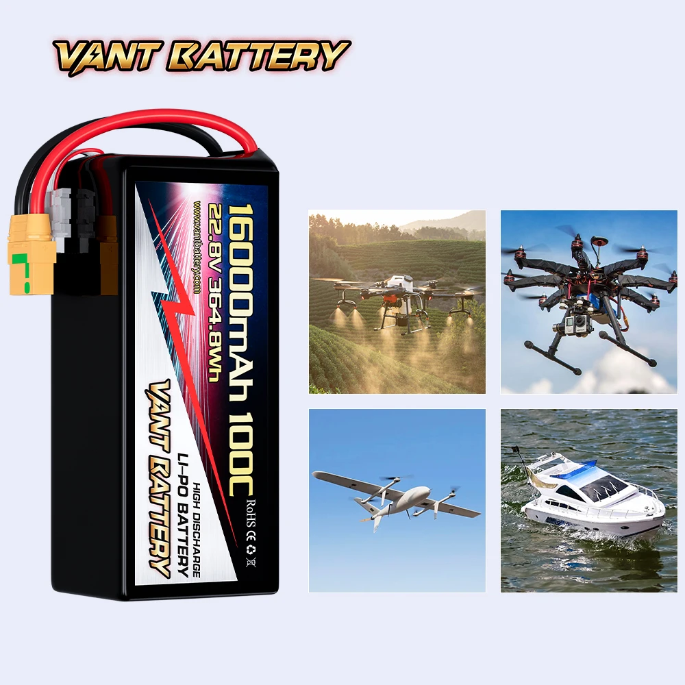 Аккумулятор для дрона VANT FPV 16000 мАч 22 8 В 100C 6S HV литий-полимерная аккумуляторная батарея нескольких роторов DJI Tarot 550 680 четырехколесный шестигранный S800 S1000