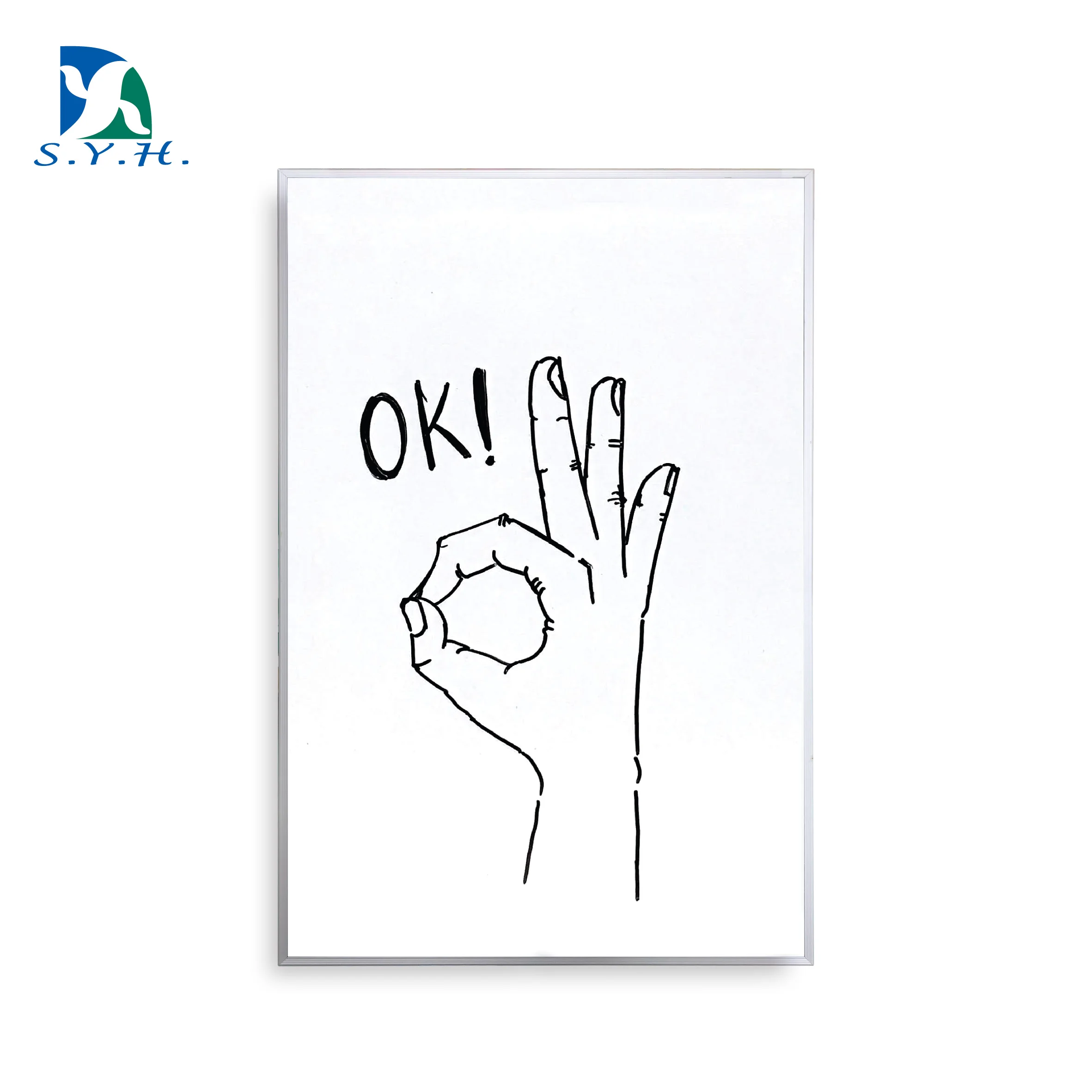 Гладкая магнитная доска для письма с сухим стиранием, Сделано в Тайване