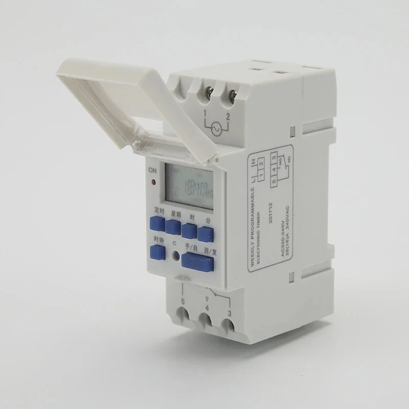 Programmable Time Switch Relay On Off Control LCD Display DC12V AC220V