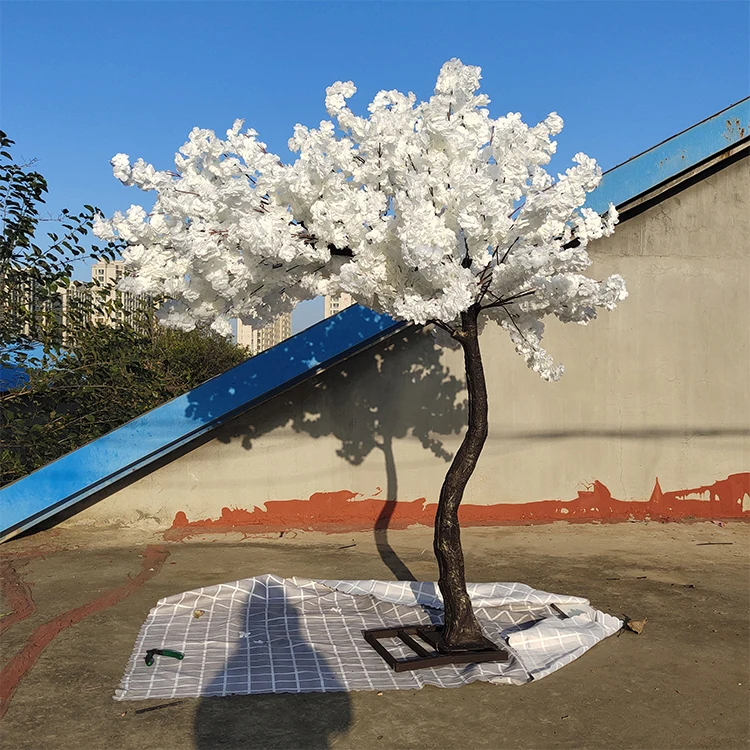 Make Fiberglass 10 feet 3m Indoor Outdoor Decor Big High Simulation Fake Pink White Sakura Trees Artificial Cherry Blossom Tree