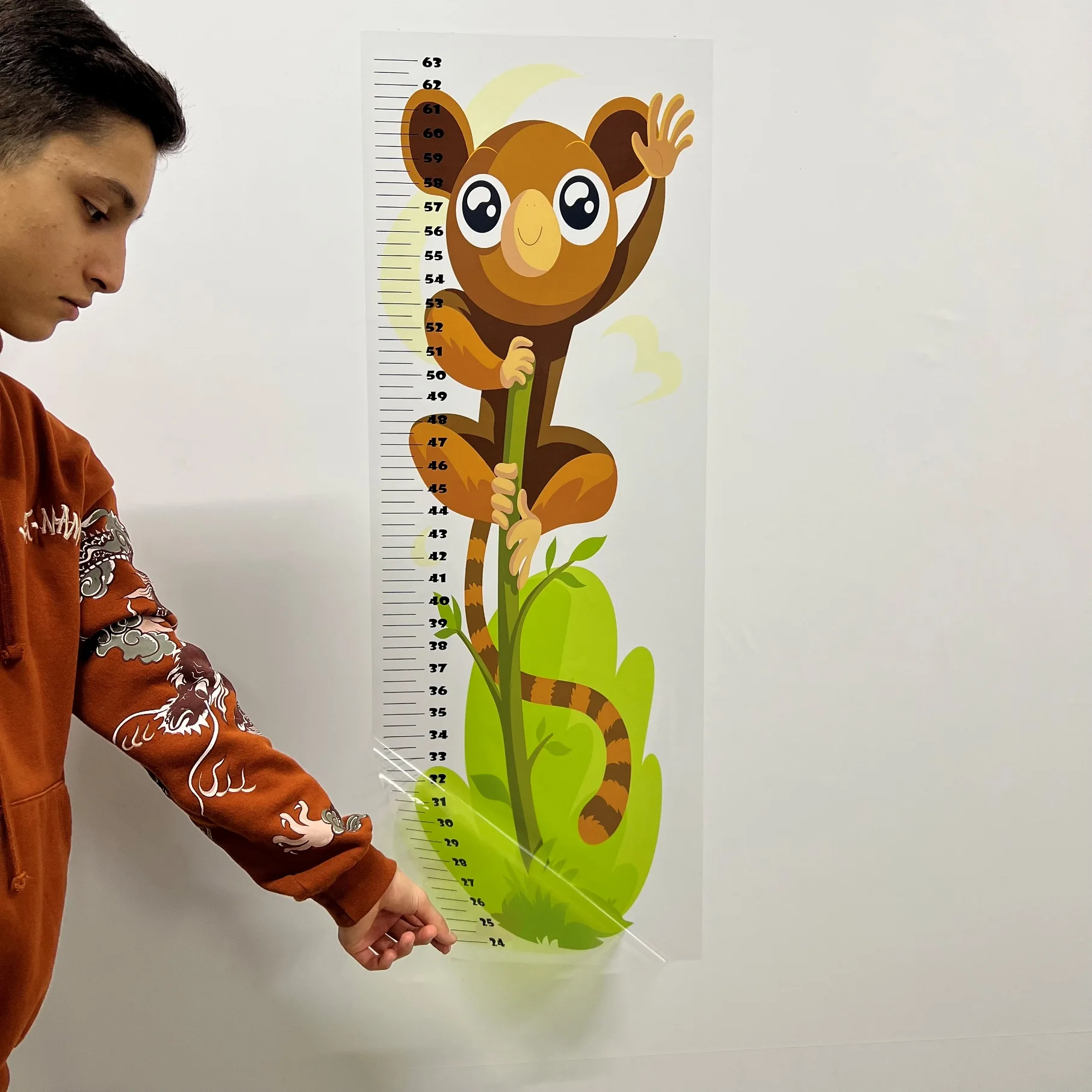 Dry Erase Growth Chart For Kids Model-4 Reusable Durable Polystyrene Material Holds The Surface With Static Electricity