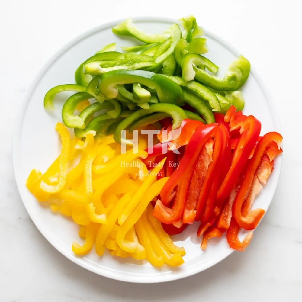 BEST PRICE FROZEN IQF MIXED CAPSICUM BELL PEPPER RED GREEN YELLOW DICE CUBE 100% ORGANIC SWEETNESS  for Food & Beverage