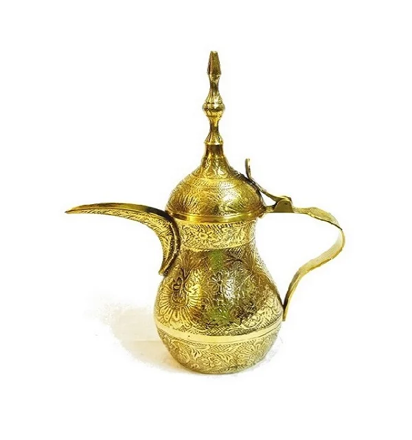 Attractive Design Arabic Coffee Dallah Good Quality Handmade Hammered Teapot Hotel Ware Classic Stylish Fancy Coffeepot