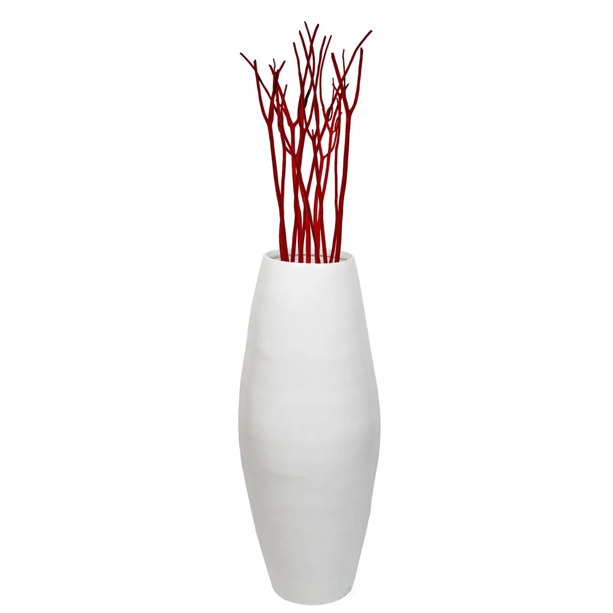Luxury whitespun bamboo floral vase wholesale handmade glossy basic bamboo flower vase for living room