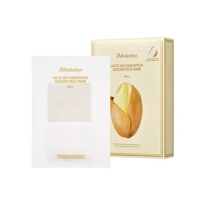 JMSOLUTION LACTO SACCHAROMYCES GOLDEN RICE MASK face mask Made In korea New Arrival Skincare Product Wholesale(1 unit=10 pieces)