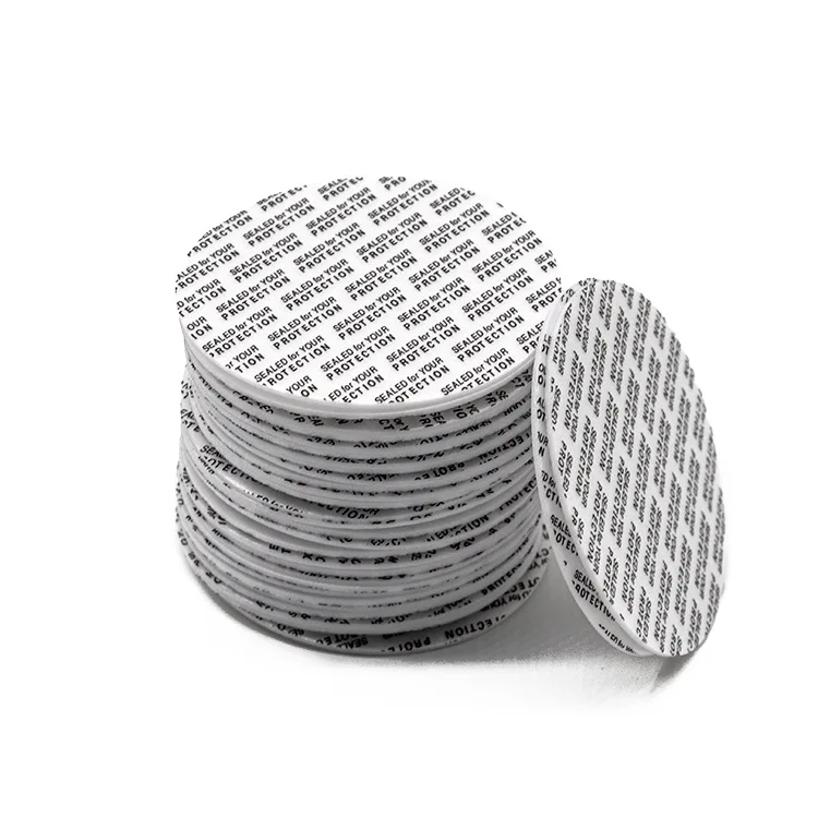 38mm 45mm 53mm 56mm Food grade Pressure Sensitive Bottle Cap Foil Seal Liner