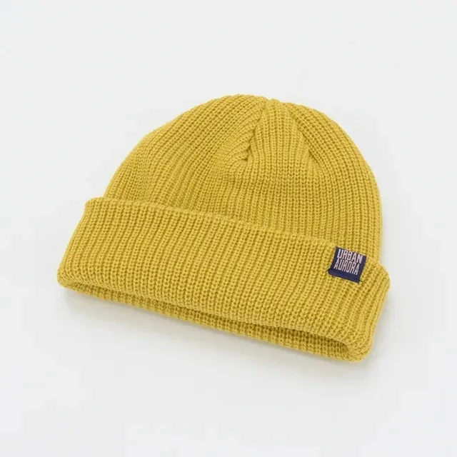 Custom Cute Luxury Warm Wool Knitted Beanie Blanks Winter Cashmere Bennie Caps Women 100% Pure Wool Beanie Hats With Custom Logo