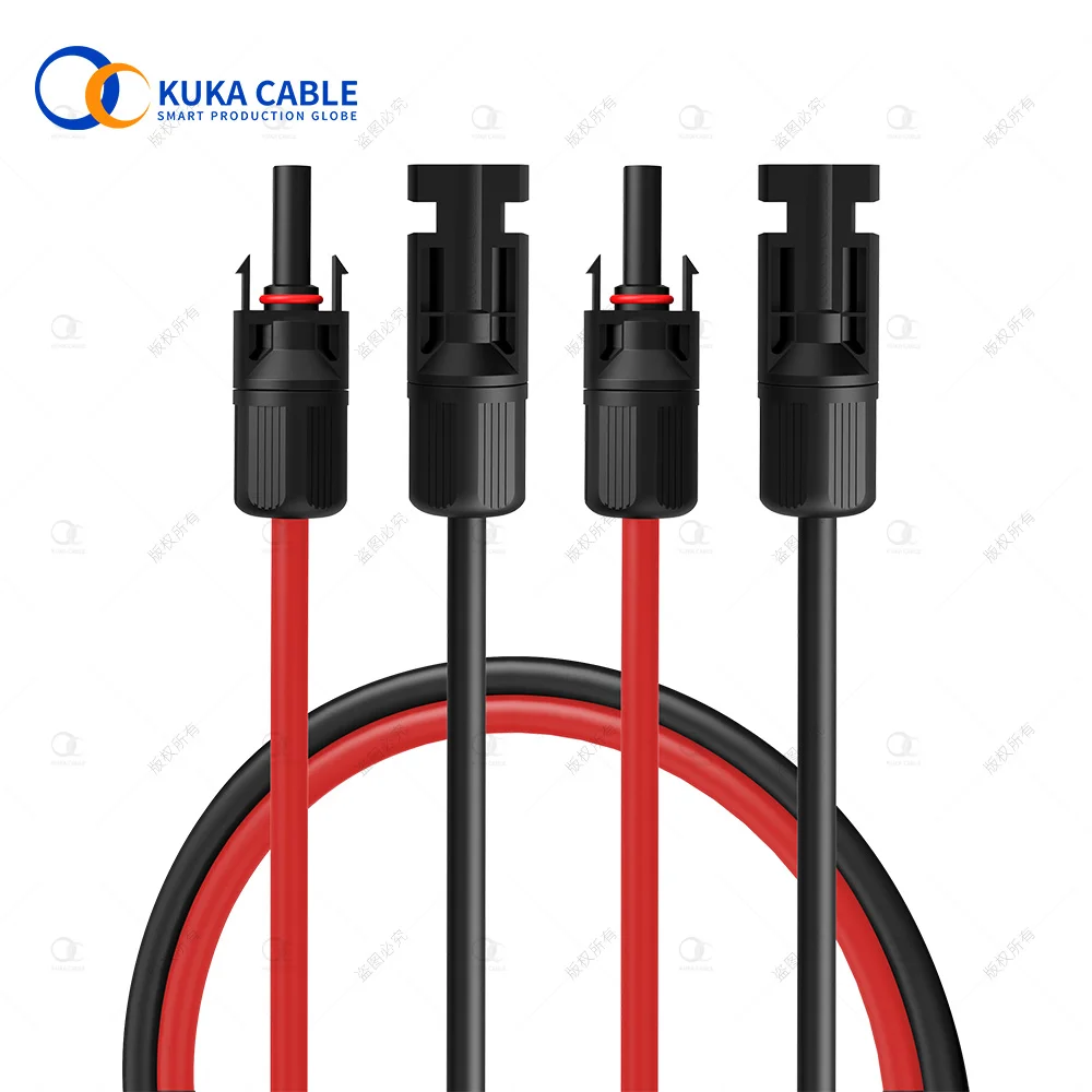 Manufacturer Solar cable wire 6MM2 DC power PV solar panel cable with Solar connector