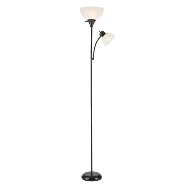 Black Color Metal Floor Lamp Premium White Shade Floor Lamp Elegant For Home Hotel Livingroom Lighting Decor Use In Wholesale
