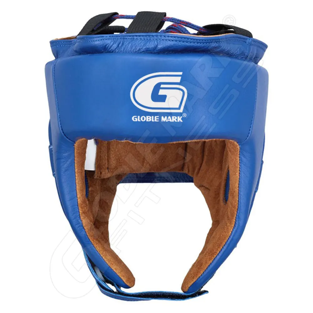 Custom Logo Leather Boxing Head Guard Muay Thai & UFC Sparring Training Face Pattern Thai Boxing Helmet for Kickboxing