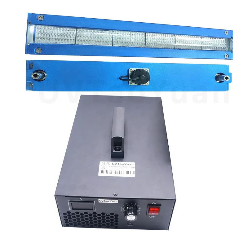 High Power UVA LED Curing System AC110V AC220V 1200W 395nm 60DEG uva Led Chips COB Module 300*20mm For Uv Curing