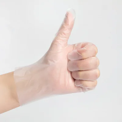 Best Selling Black PE/TPE Gloves Disposable Glove Food Cleaning PE Gloves TPE