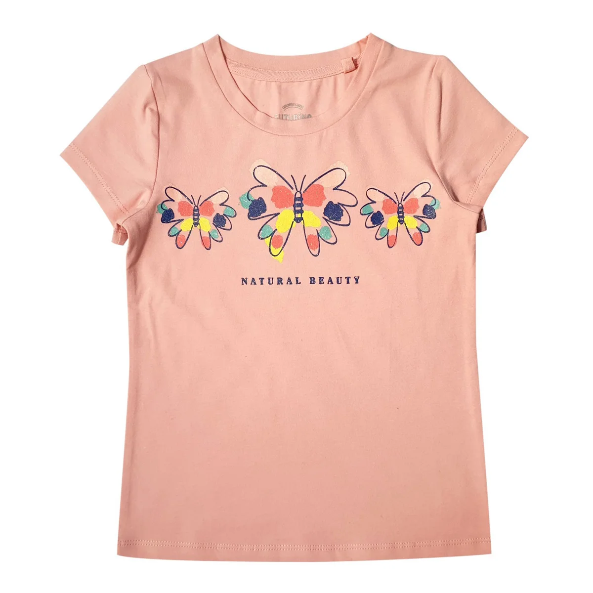 Stylish T-shirt for girls Clothes for a child good price 100% cotton Pink printed