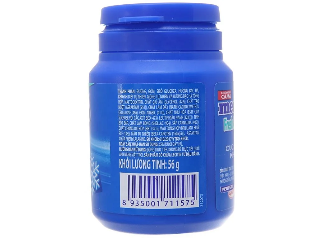 MENT0S fresh action chewing gum jar 56g