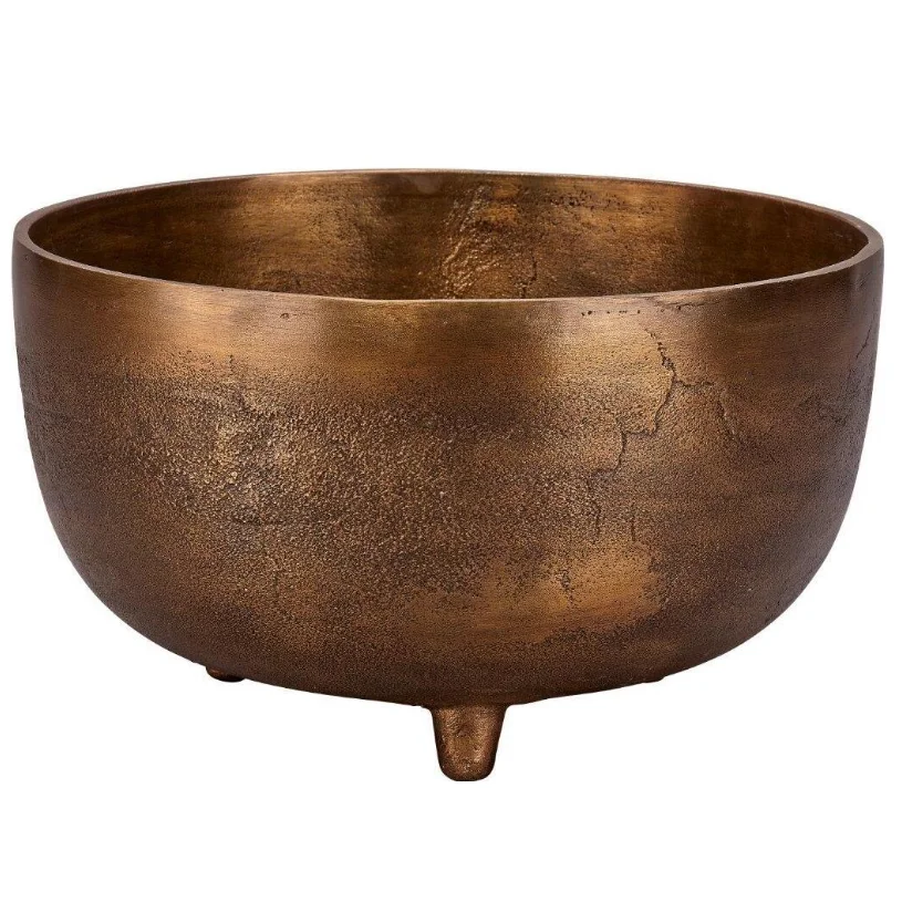 Premium Packaging Bronze Metal Chocolate Bowls Decorative Metal Bowl Caterers and Canteens Wedding Food Server Bowl