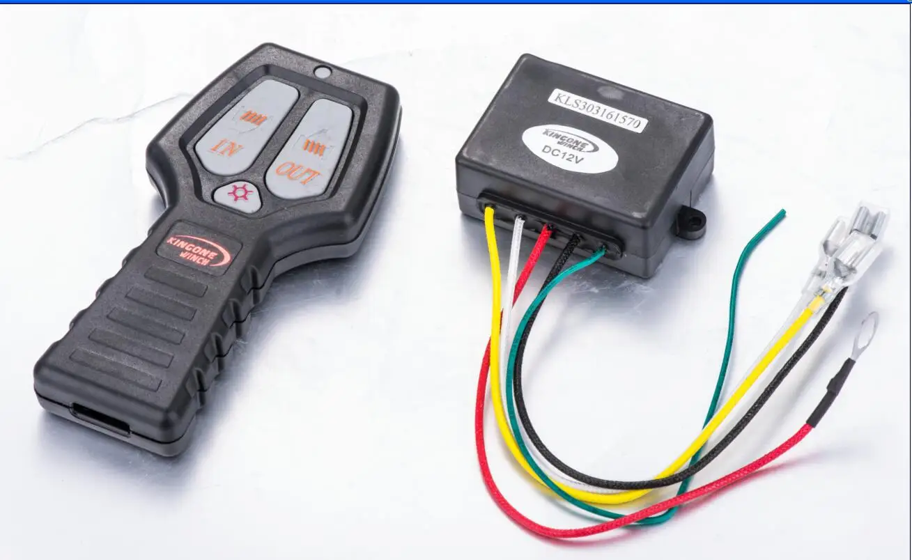 KINGONE 9500lbs 12V/24V Electric SUV Winch Waterproof IP67 with Wire Rope