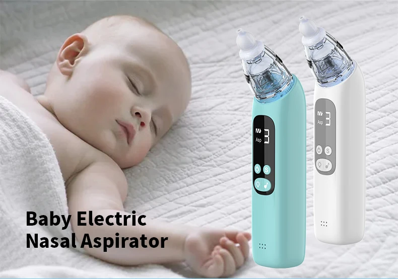 New Adjustable Wholesale Customizable Baby Nasal Aspirator Nose Cleaning Electronic Nose Irrigator Silicone Toddler Nose Cleaner