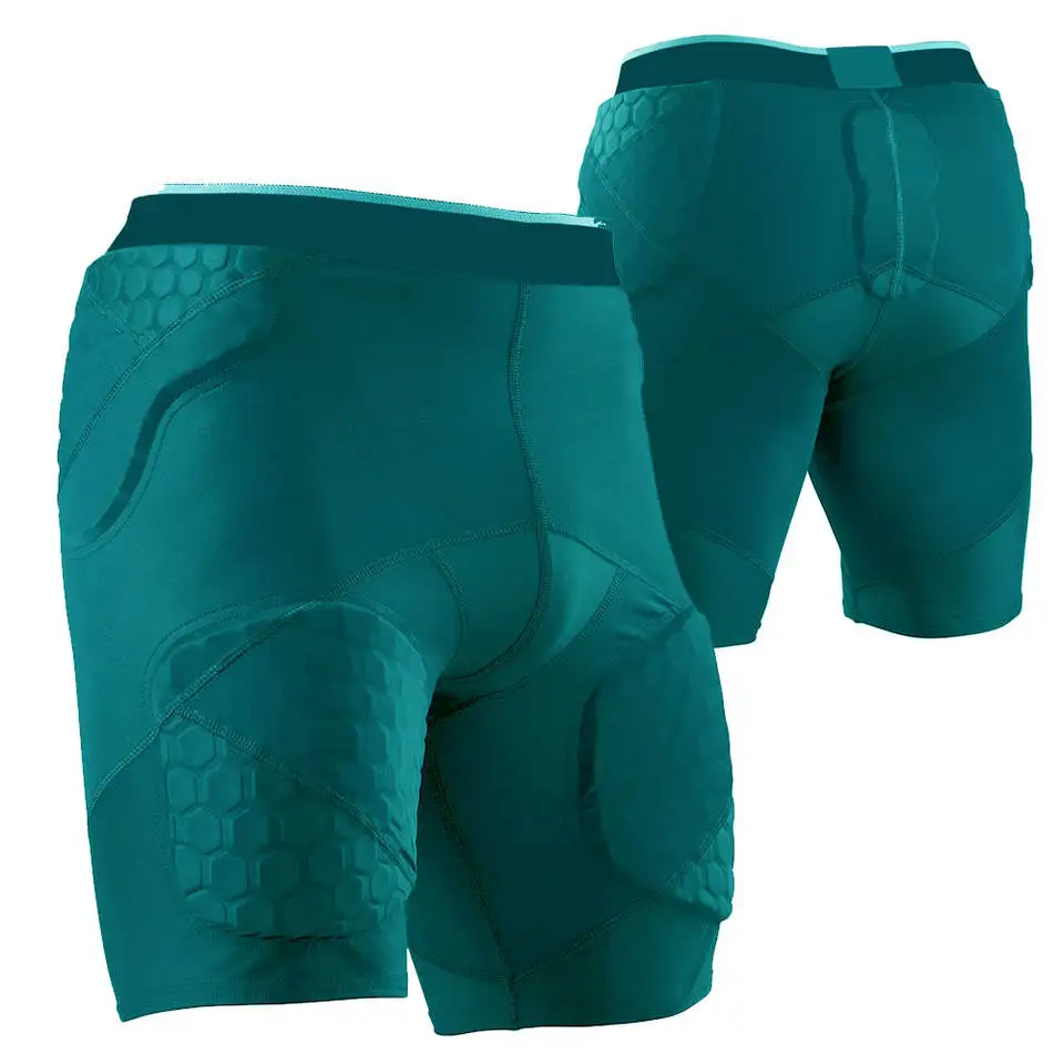 Custom Integrated American Football Girdles Youth Padded Compression Shorts 5 Pad Football Girdle With Pads