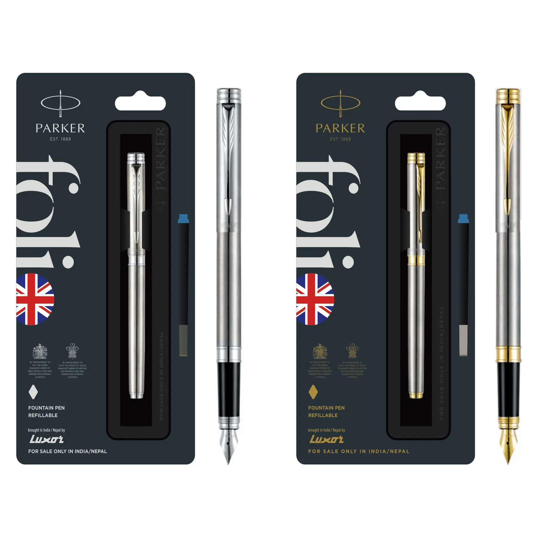 Promotional Parker Jotter & Folio Roller Ballpoint Pens in Classic Box Ideal Corporate Parker Pen Gift Set