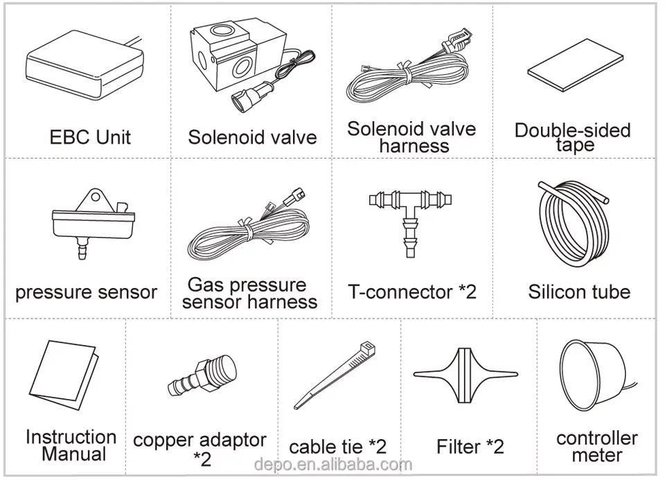 52mm Electronic Turbo Boost Controller Gauge Type for Car