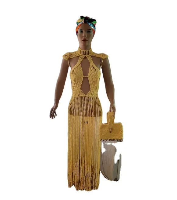 Desert Goddess swimwear festival costume  Beach wedding dress Macrame dress festival outfit