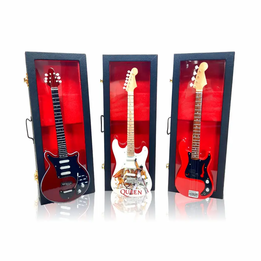 Mini Guitar Replica Famous Band in the World with QUEEN Tribute Merchandise