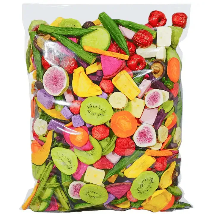Crispy Mixed Fruit and Vegetables Guaranteed Freshness.