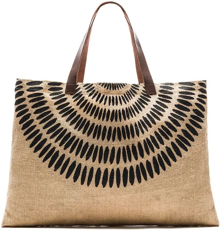 New Arrival Printed Shopping Jute Bag Large Jute Grocery Bag Hand Bag With Soft Handle Buy From India