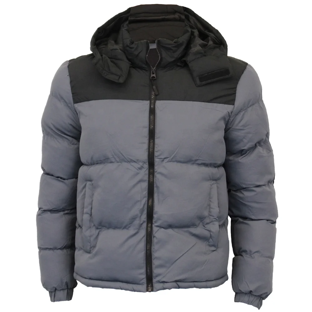 Mens Bubble Jacket Coat Hoodie Quilted Padded Winter Fashion New Men Puffer Shiny Jacket Warm Padding Wholesale Bubble Bomber